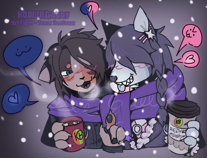ArtFight attack, Callie &amp; Reina by Vinqou