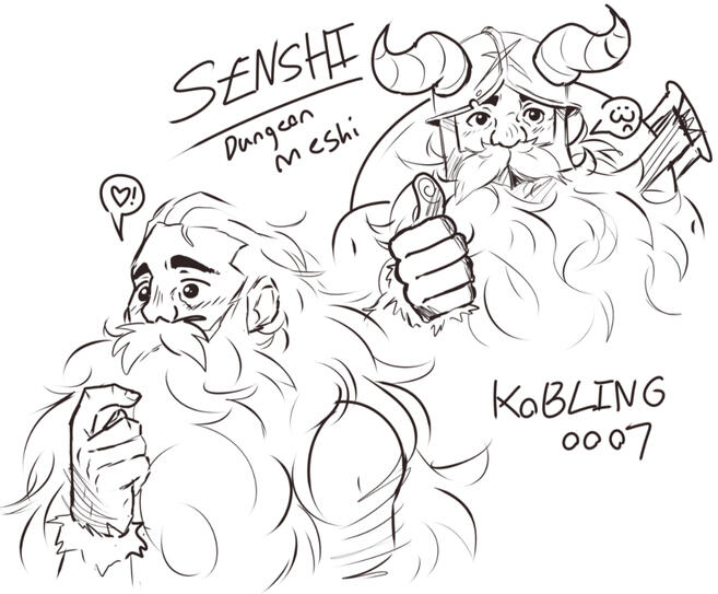 Fanart, Senshi from Dungeon Meshi