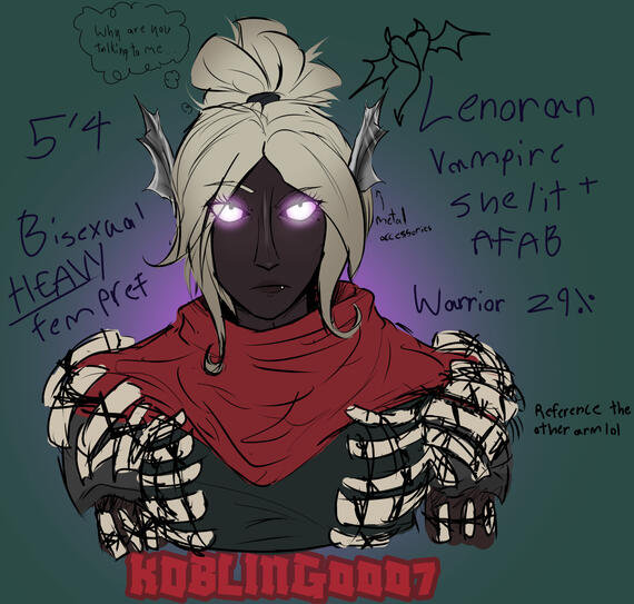 My OC, Lenoran, from V Rising (the game)
