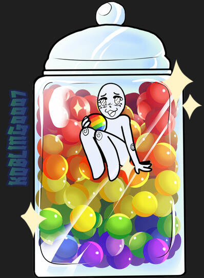 YCH Base, Pride Dessert, Candy Jar