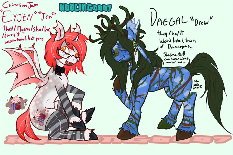 My OCs, Eyjen & Daegal