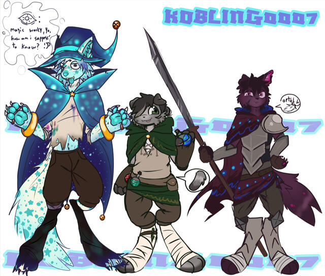 My OCs, Stardust, Malachi, D'Arcy