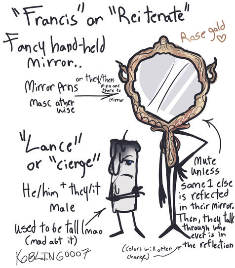 My OCs, Reiterate & Cierge